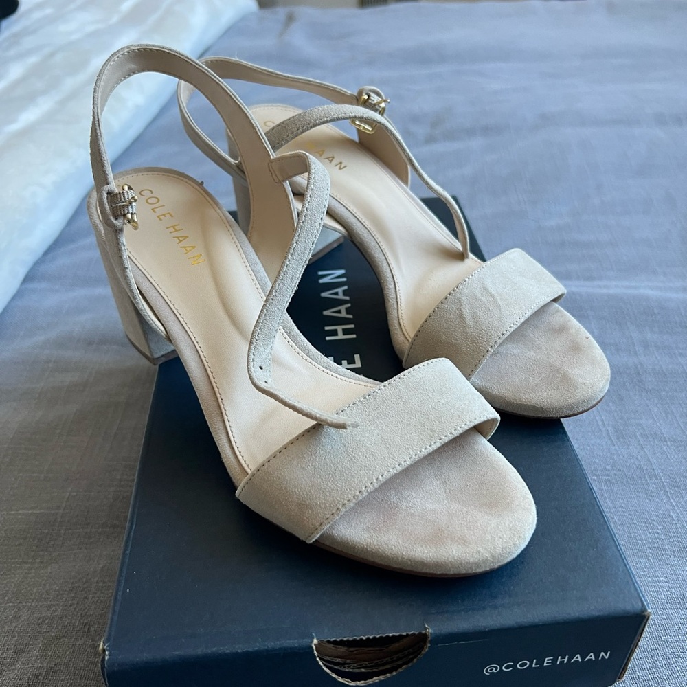 Cole Haan Women's Beige Heeled Sandals